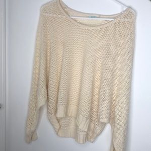 Cream Light-Weight Knit Sweater